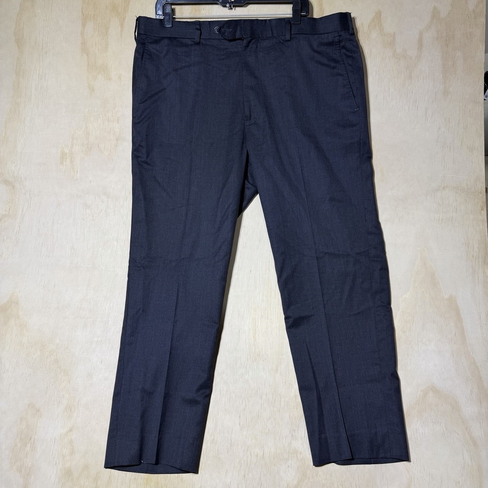 Brooks Brothers 1818 Madison Men's 39x30 Charcoal Gray Dress Pants Flat Front